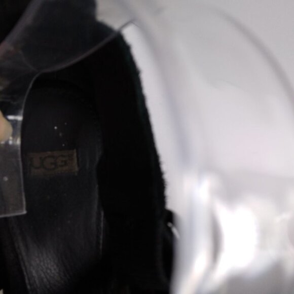 UGG LAURI 1000403 Black Suede Wedges Platform size 9 - Picture 9 of 14